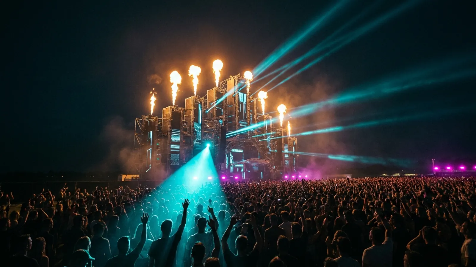 Festivalpodium in de nacht: Maak je eigen Defqon.1 2026 muziekquiz-pack (Hitster-stijl) met Hitify