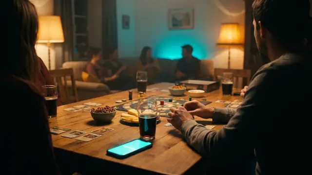 Freunde spielen ein Musikspiel auf einer Party: Die Besten Deutschen Partyspiele Für Einen Gemütlichen Abend