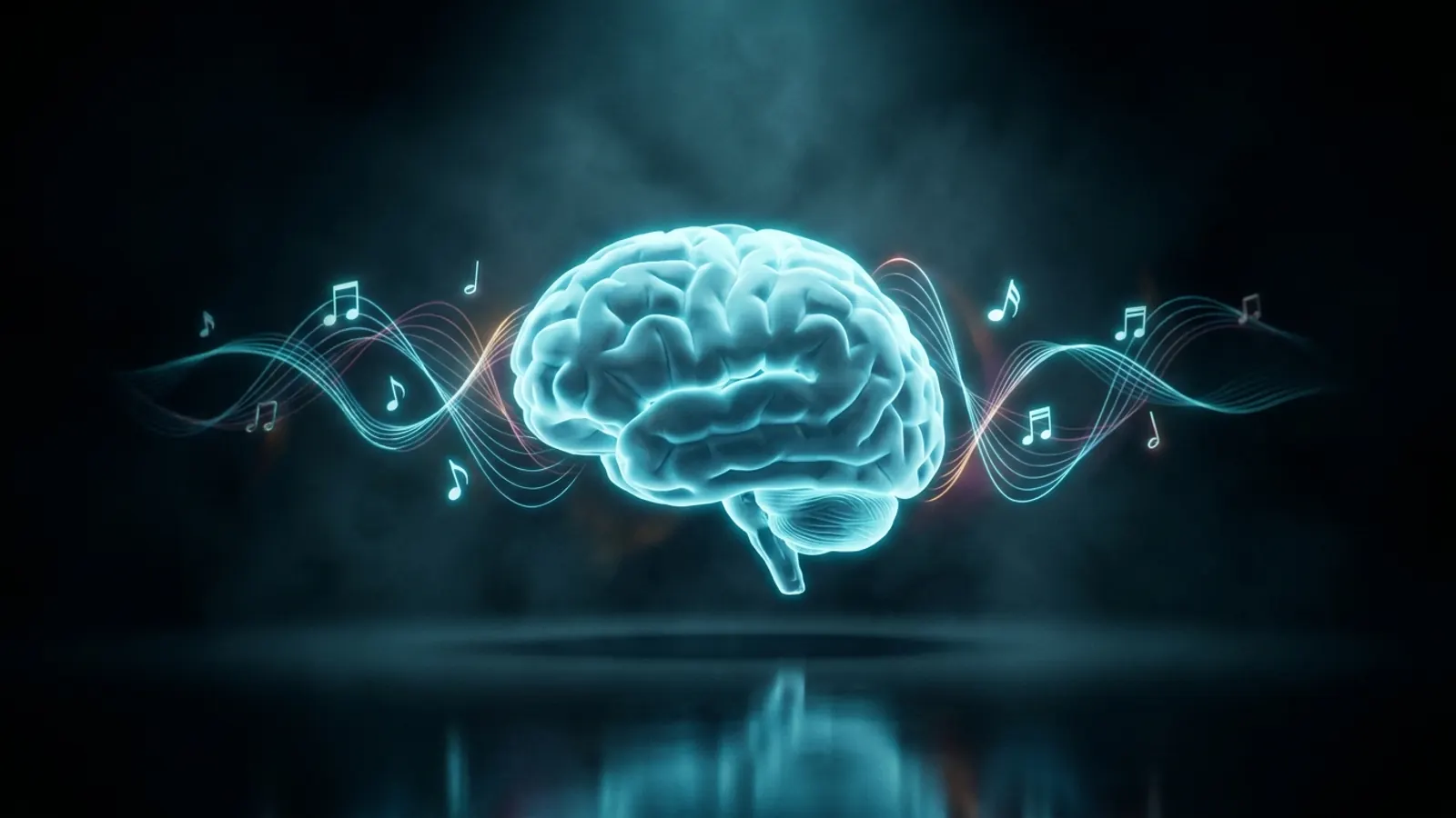 Musik, Schallwellen und Streaming in Cyan-Licht: Warum Musik-Trivia Tatsächlich Gut für Dein Gehirn Ist