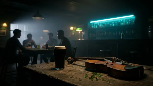 Freunde spielen ein Musikspiel auf einer Party: St. Patrick's Day Musikquiz: Dein Irischer Partyguide